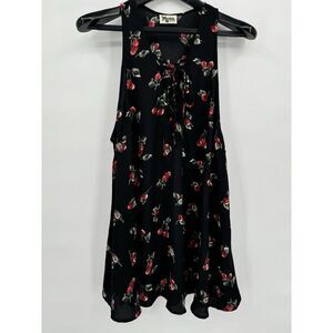 Show Me Your MuMu Lace Up Cheeky Cherry Tunic Dress Sz M‎